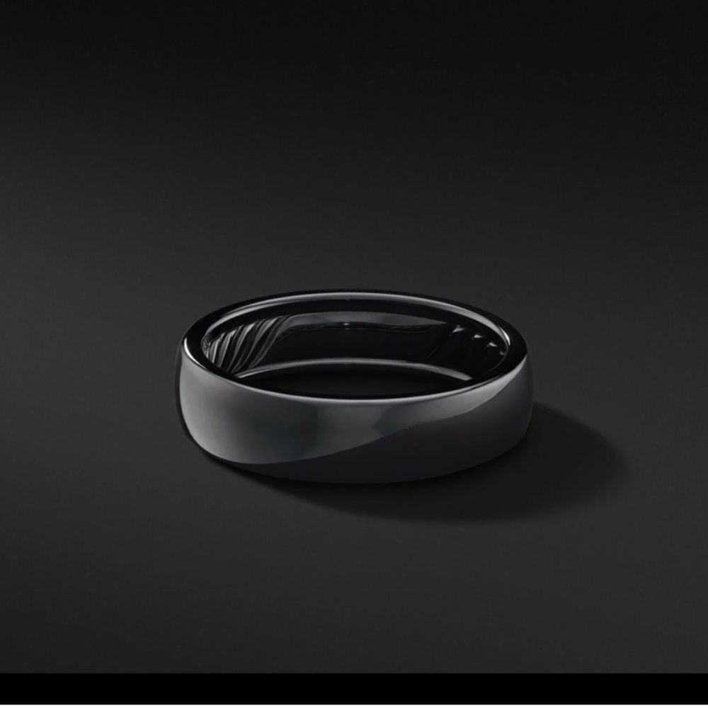 Men's David Yurman DY Classic Band
Ring in Black Titanyum